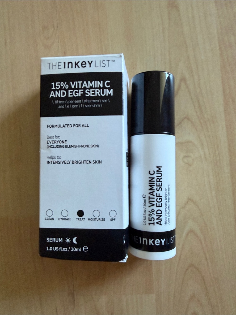 The INKEY List 15% Vitamin C and EGF Serum 1 US Fl Oz